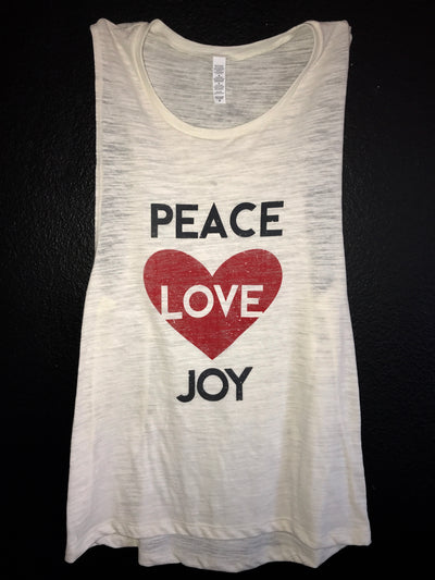 PEACE LOVE JOY MUSCLE TANK