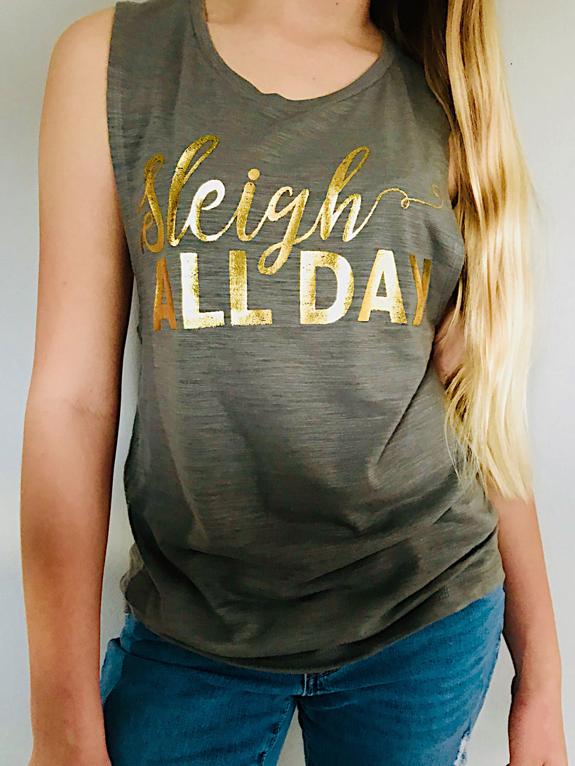 SLEIGH ALL DAY MUSCLE TANK